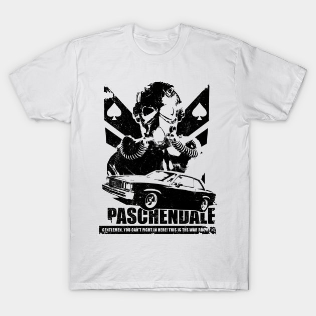 PASCHENDALE (BLACK) T-Shirt by GhiniPig